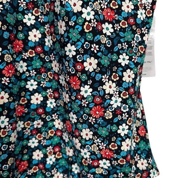 Lands End Women's size 12 Tummy Control Ruffle Off-the-Shoulder One-Piece Swimsu - Picture 4 of 7